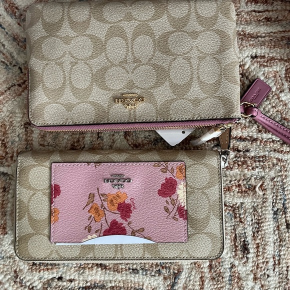 NWT! Coach Pink Floral Tote 5 set-FIRM - Picture 7 of 12